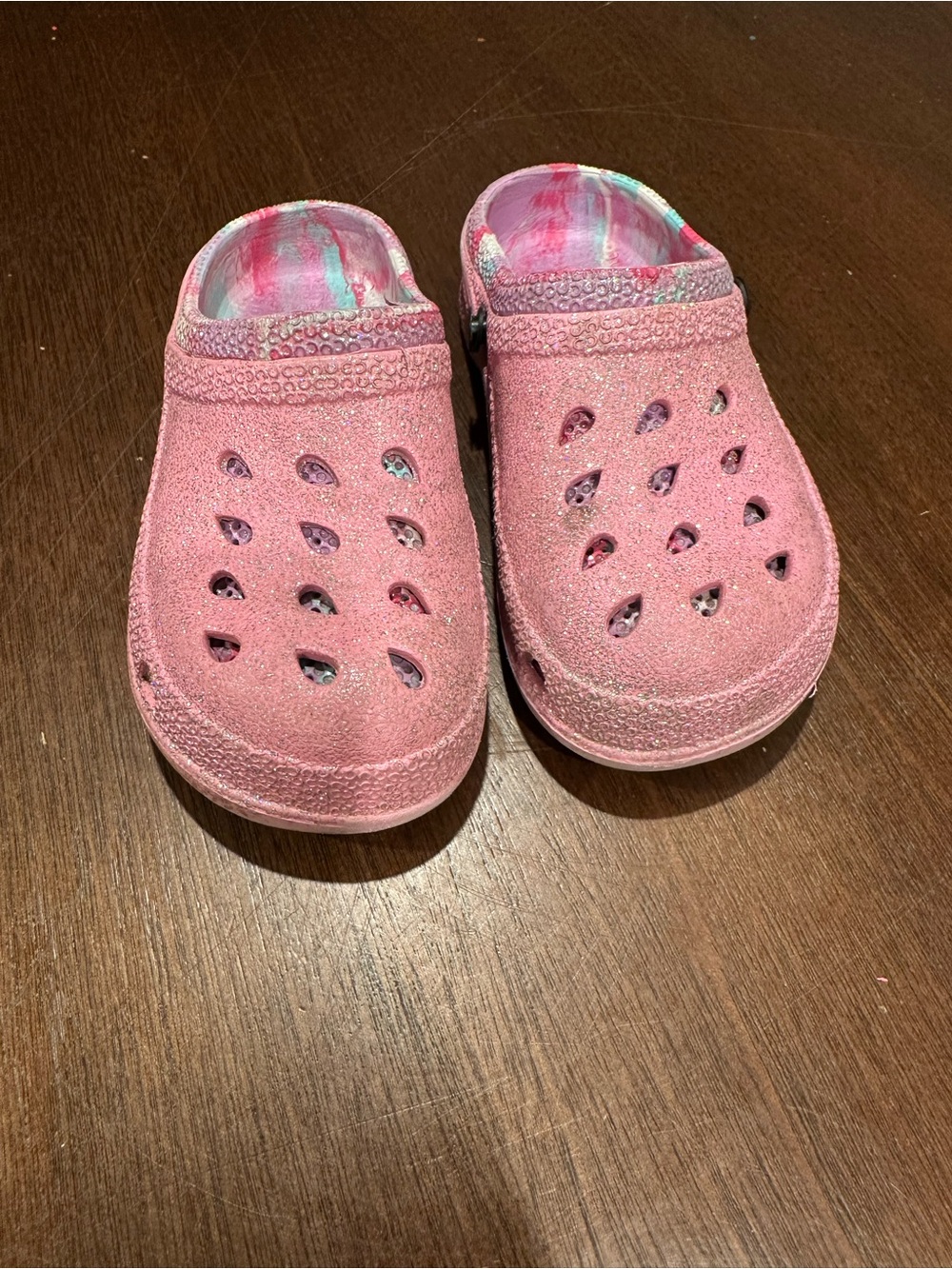 Girls Pink Clog Slip-On Shoes US 13